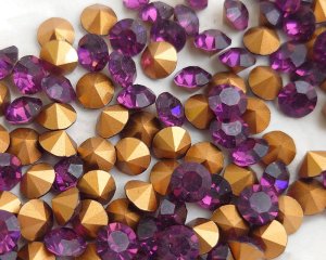 画像1: ヴィンテージ/スワロフスキー/#1100/アメシスト/40ss(1個)