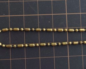 画像2: ヴィンテージ/USA/ブラス/ボールチェーン(1ｍ)