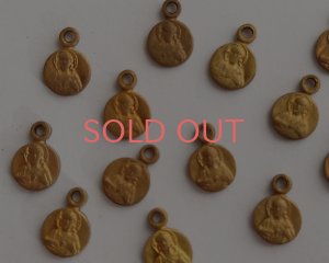 画像1: ヴィンテージ/USA/ブラスチャーム/ミニメダイ（1個）