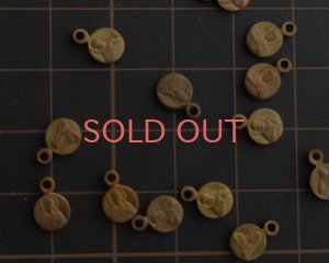 画像2: ヴィンテージ/USA/ブラスチャーム/ミニメダイ（1個）