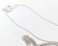 画像1: リングチェーン/本ロジウムメッキ/全長約40cm (1)