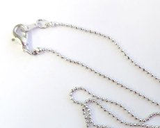 画像1: カットボールチェーン/本ロジウムメッキ/全長約45cm (1)