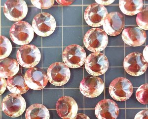 画像3: ヴィンテージ/ガラスストーン/シトリン×ローズ/48ss(1個)