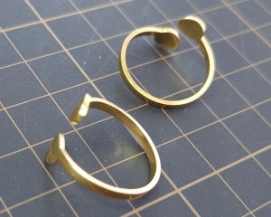 画像3: ブラス/USA/フォークリングパーツ/ゴールドメッキ(1個)