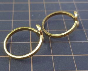 画像2: ブラス/USA/フォークリングパーツ/ゴールドメッキ(1個)