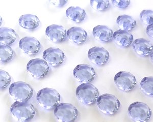 画像1: ヴィンテージ/ドイツ/ガラス/シャネルストーン/タンザナイト/39ss（2個）