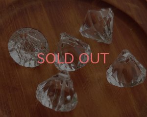 画像1: デッドストック/日本/プラスチック/クリアカットドロップ(1個)