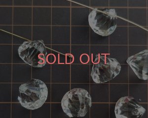 画像2: デッドストック/日本/プラスチック/クリアカットドロップ(1個)