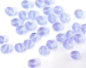 画像1: チェコガラスビーズ/ファイアポリッシュ/8mm/アレキサンドライト(6個）