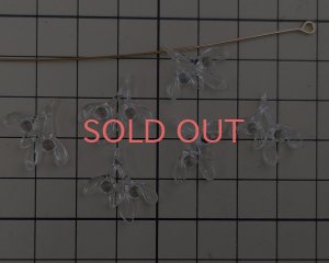 画像3: ヴィンテージ/ドイツ/プラスチック/葉と実/約18mm/クリア(1個)