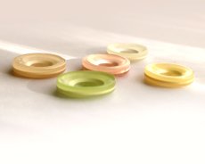 画像3: ヴィンテージ/日本/プラスチック/マーブルボタン/約20mm（1個） (3)