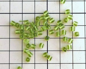 画像2: チェコガラスビーズ/オリバイン/キューブ/4mm(45個)