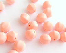 画像1: ヴィンテージ/ドイツ/ルーサイト/バルーン/ライトピンク/約11mm(1個) (1)