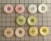 画像4: ヴィンテージ/日本/プラスチック/マーブルボタン/約20mm（1個） (4)