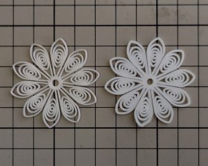 画像2: ヴィンテージ/ドイツ/プラスティック/フラワー251/ホワイト（1個）