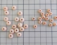 画像3: 白木ウッドビーズ/未塗装（10個） (3)