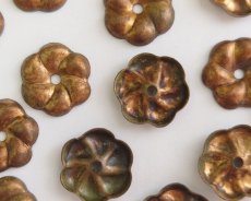 画像2: ヴィンテージ/メタルフラワーパーツ /約13mm(1個)　 (2)