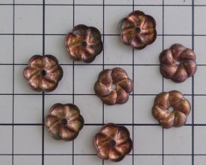 画像3: ヴィンテージ/メタルフラワーパーツ /約13mm(1個)　