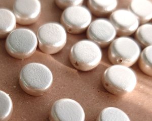 画像3: ウッドパール/ホワイトコイン/約10mm(1個)