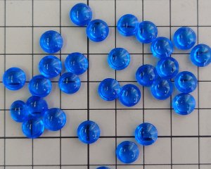 画像2: ヴィンテージ/チェコ/ガラスストーン/サファイア/約8mm(1個)