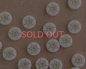 画像1: ヴィンテージ/ドイツ/プラスチック/ゴールドスノーフレーク約10mm（1個）