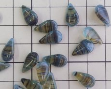 画像2: ヴィンテージ/ドイツ/13×8mm/オリーブストライプ（1個） (2)