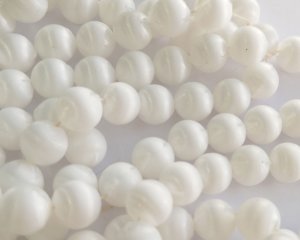 画像2: ヴィンテージ/日本/プラスチック/シルキーホワイトラウンド(1個)