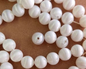 画像3: ヴィンテージ/日本/プラスチック/シルキーホワイトラウンド(1個)