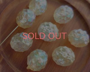 画像1: ヴィンテージ/ドイツ/プラスチック/ロックオーバル/オーロラ(1個)