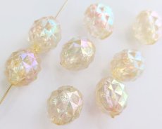 画像3: ヴィンテージ/ドイツ/プラスチック/ロックオーバル/オーロラ(1個) (3)