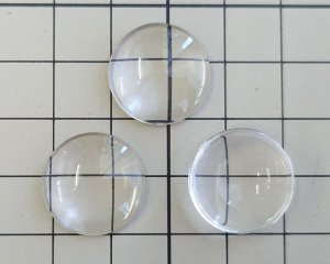 画像2: ガラスカボション/中国/シンプルラウンド/約18mm(1個)