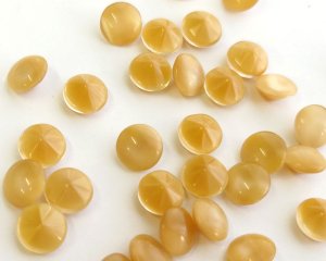 画像1: ヴィンテージ/ドイツ/ガラス/ベージュムーン/40ss(2個)