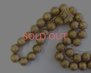 画像1: ヴィンテージ/ドイツ/ルーサイト/ゴールドチェックボール/8mm(1個)