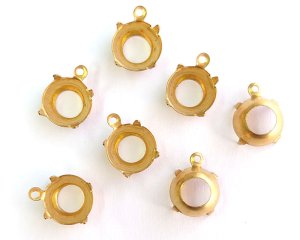 画像1: 48ss用/ブラスセッティング/オープンバック（1個）