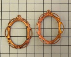 画像2: ヴィンテージ/セッティング/ブラス/30×22mm用(1個) (2)