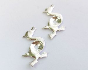 画像2: ブラススタンピング/あひる（1個）