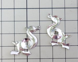 画像3: ブラススタンピング/あひる（1個）