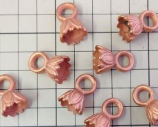 画像3: ヴィンテージ/ドイツ/プラスチック/コッパードロップ/約21×14mm(1個) (3)