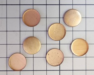 画像2: ヴィンテージ/セッティング/ブラス/12mmラウンド用(1個)