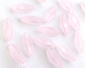 画像3: ヴィンテージ/ドイツ/プラスチック/なみなみチューブ/フロストライトピンク(2個)