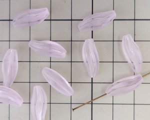 画像2: ヴィンテージ/ドイツ/プラスチック/なみなみチューブ/フロストライトピンク(2個)