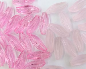 画像4: ヴィンテージ/ドイツ/プラスチック/なみなみチューブ/トランスピンク(2個)