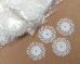 画像4: ヴィンテージ/ドイツ/プラスティック/レースフラワー/30mm（2枚） (4)