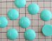 画像2: ヴィンテージ/日本/プラスチックカボション/ミント/約18mm(1個) (2)