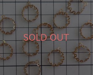 画像2: 11mmラウンド用/ブラスセッティング/レース(1個)