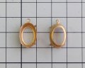 16×11mmオーバル用/ブラスセッティング/オープンバック/1リング(1個)
