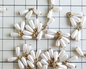 画像2: ヴィンテージ/日本/パールドロップチャーム(2個)