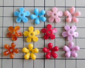 画像3: ヴィンテージ/ドイツ/プラスティック/フラワー300/ピンク（2個）