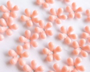 画像1: ヴィンテージ/ドイツ/プラスティック/フラワー300/ピンク（2個）