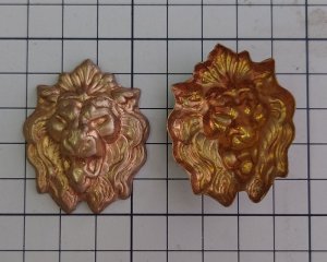 画像3: ヴィンテージ/ブラススタンピング/ライオン(1個)